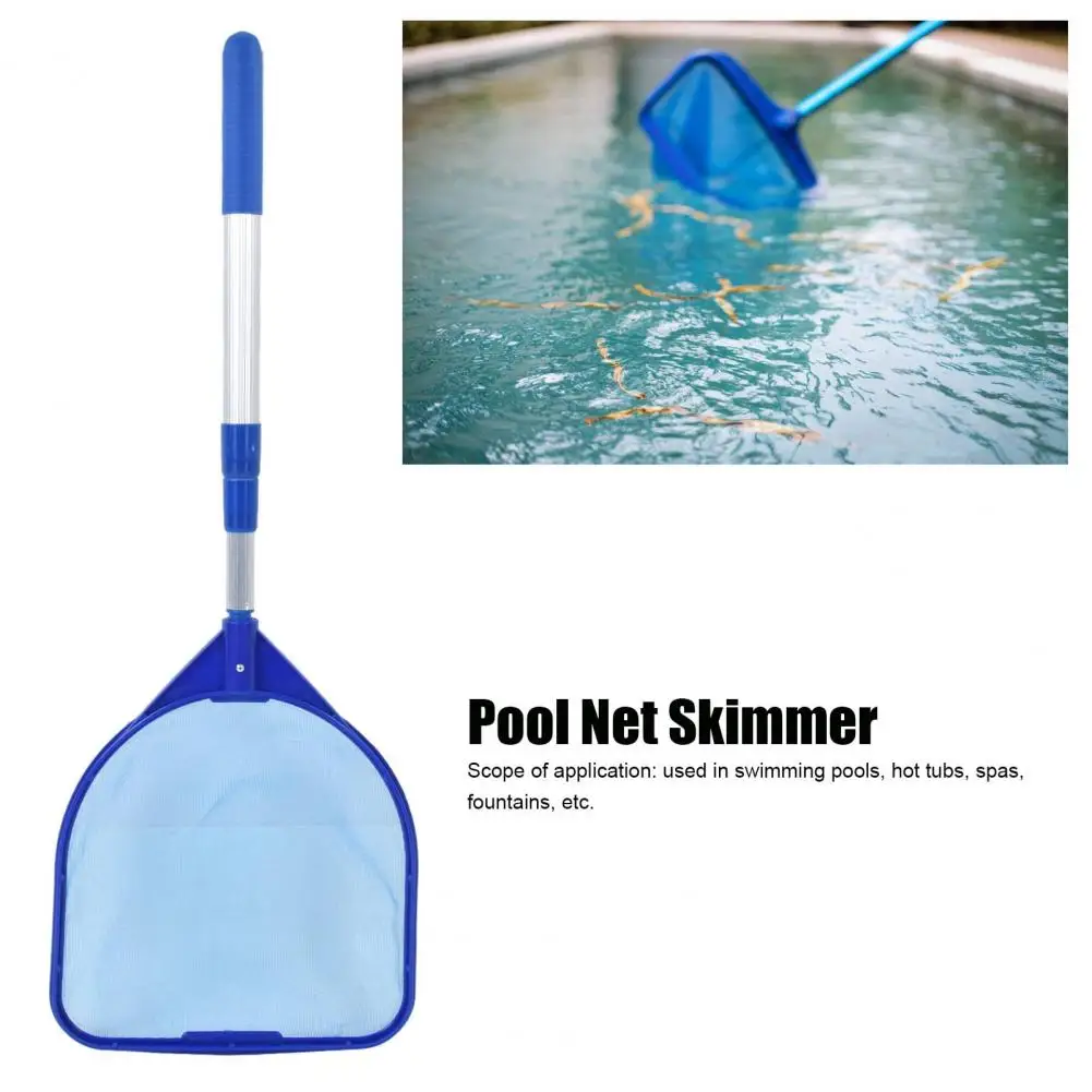 Ultra-fine Mesh Skimmer Premium Pool Leaf Skimmer Net with Telescopic Pole Fine Mesh Design for Easy Leaf Catching Detachable