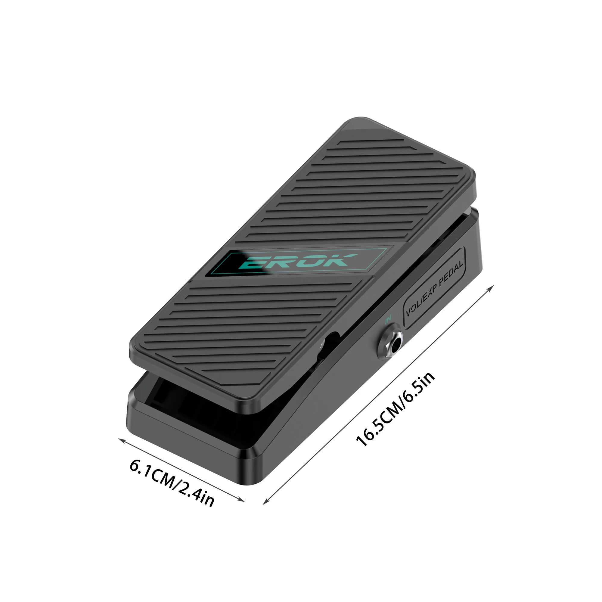 EROK MP‑5 Passive Volume Expression EXP Pedal 2‑in‑1 Foot Controller No Power Needed Silent Non‑Slip for Guitar Bass Instrument
