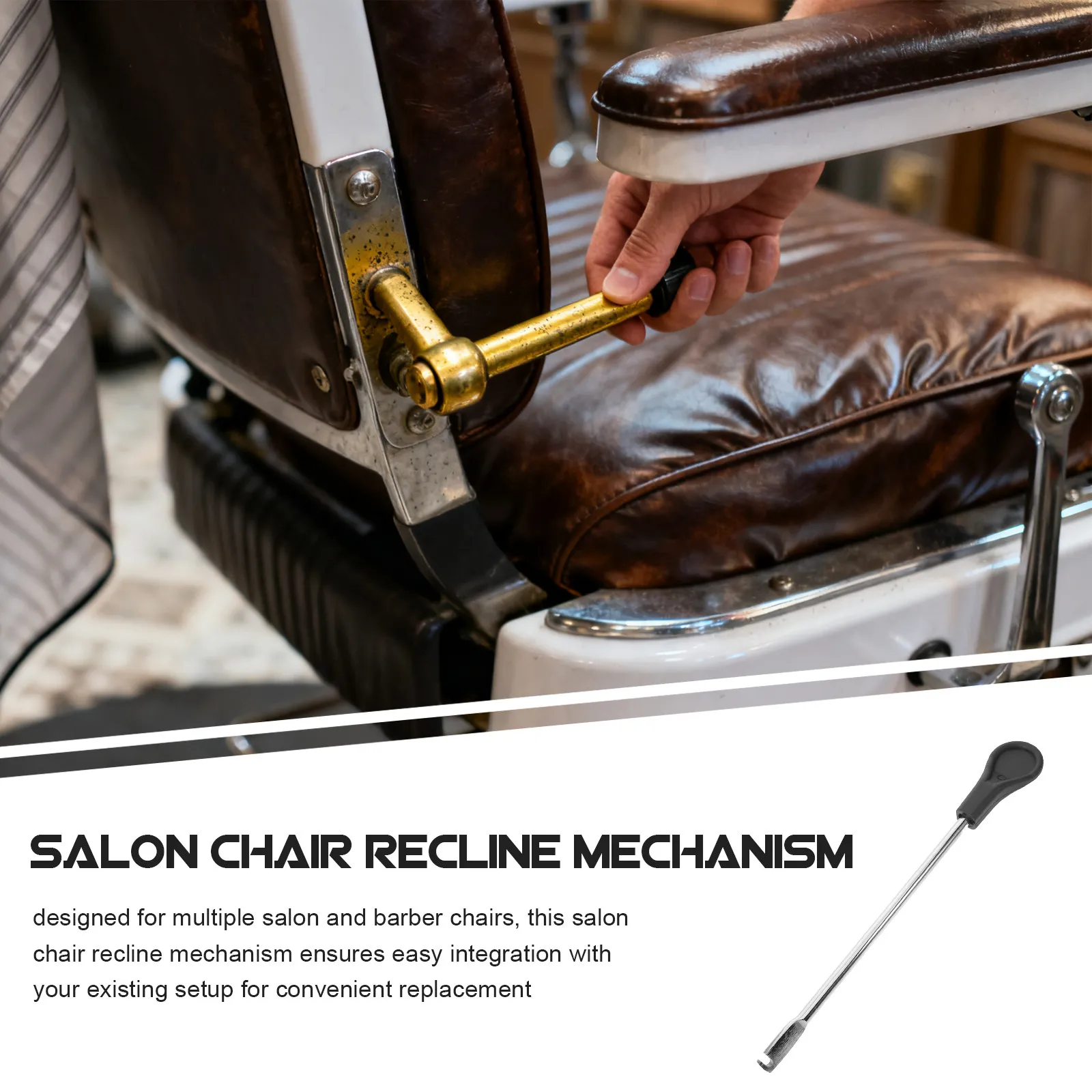 Salon Chair Recline Handle Replacement Robust Recline Control Lever for Barber Hairdressing Office Chair Tilt Adjustment Lift
