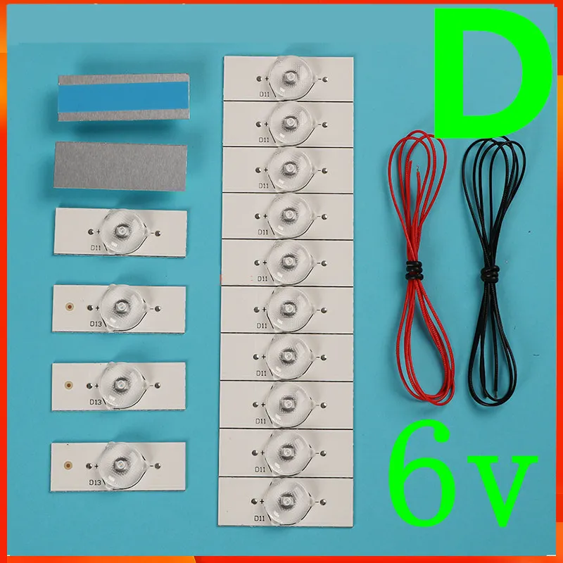 40 قطعة 6 فولت SMD مصباح الخرز ل 32-65 بوصة LED Konka TV إصلاح مع عدسة بصرية Fliter 100% جديد