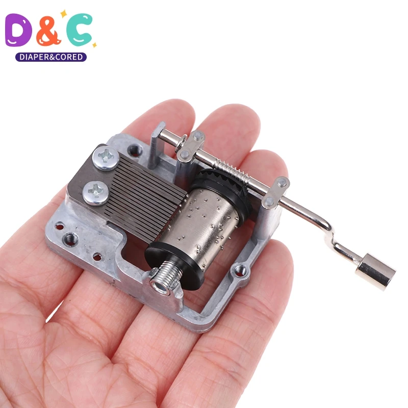 

Mini Hand Cranking Music Movement DIY Movement Play Set Mechanical Music Box Hand Crank Music Box Gift