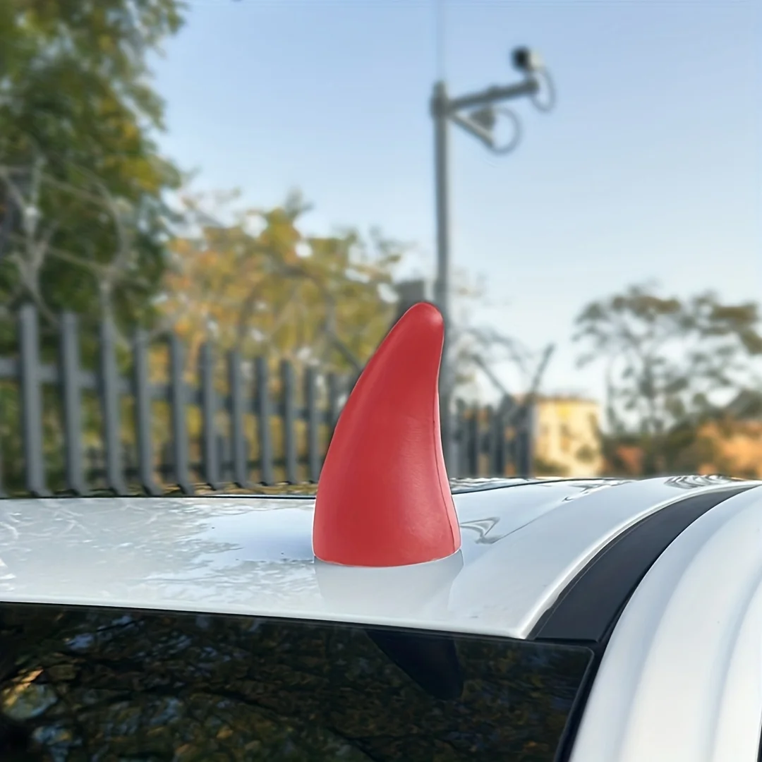 Auto Auto LKW Elastizität 3D Teufel Hörner Aufkleber Stoßstange Dekor Anti Kollision Große Teufel Hörner für Motorrad Fahrrad Ski Helme – Detail 5