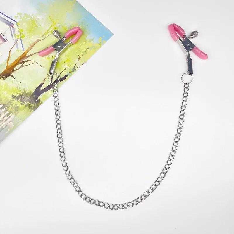 Metal Nipple Clamps With Chain Sex Toys Adult Games For Women Fetish Breast Labia Clip Stimulation Bdsm Bondage Erotic Products