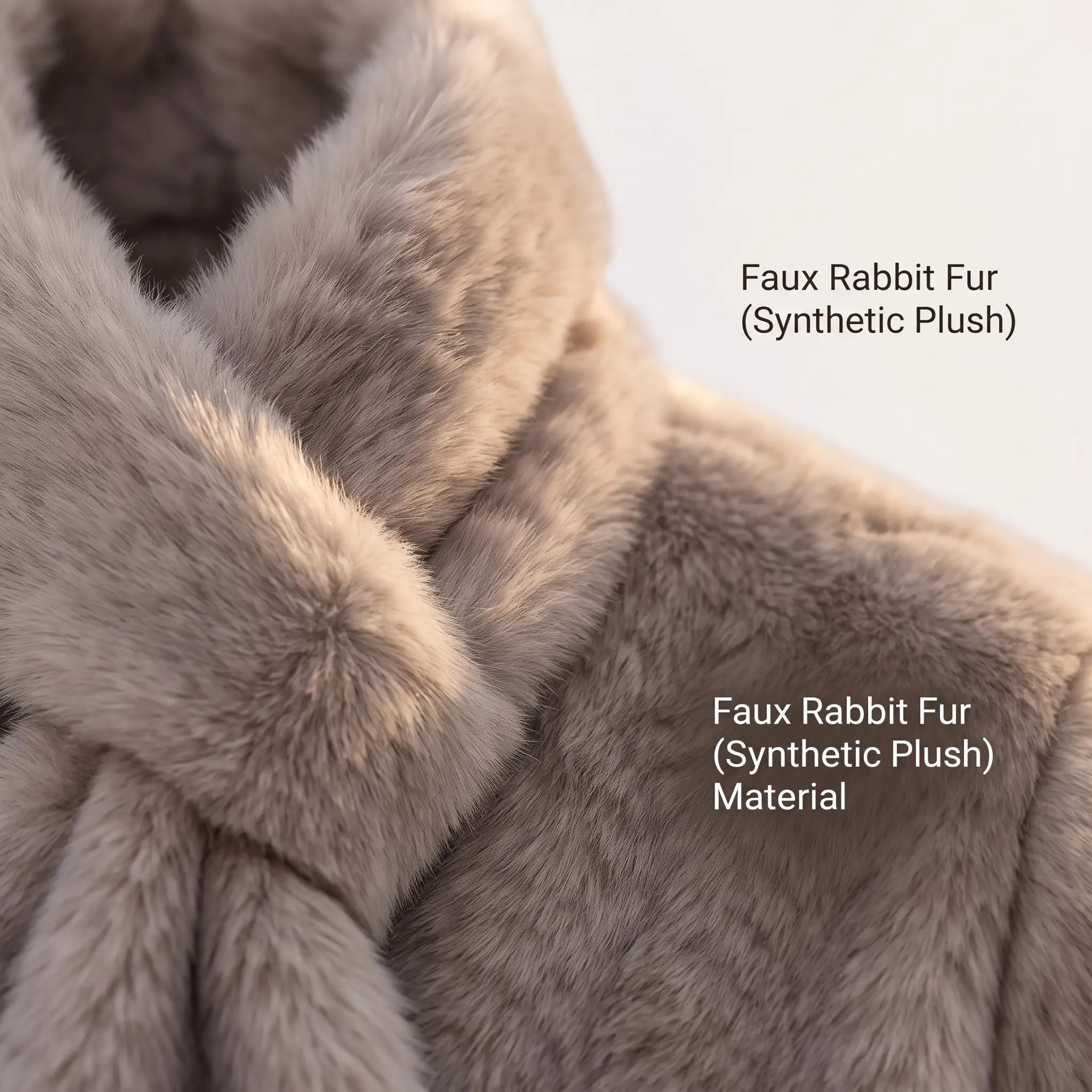 Women's long sleeved wheat grain environmentally friendly fur plush fur jacket with street fashion and casual style