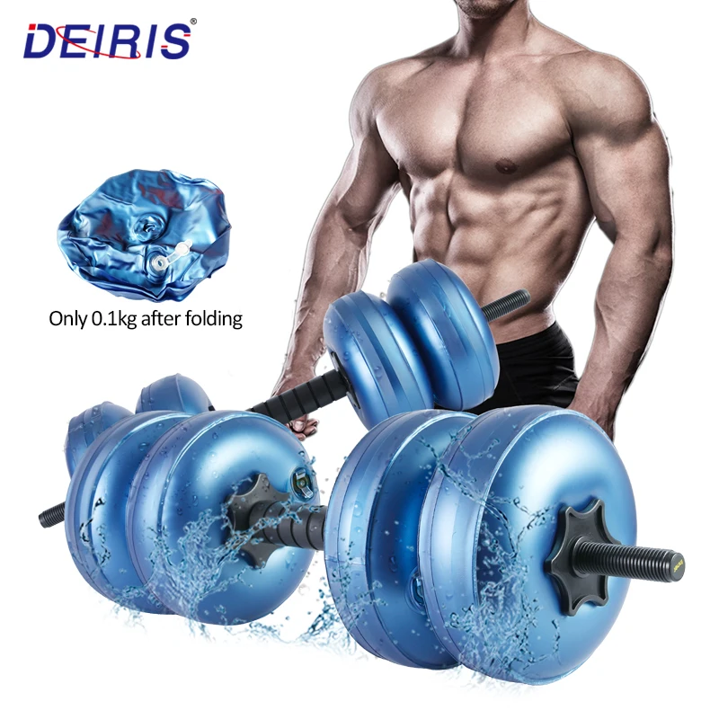 Deiris Water Filled Dumbbell,1-35 kg Travel Gym Fitness Equipment, Muscle Training, Bodybuilding Adjustable Weight Dumbbells Set