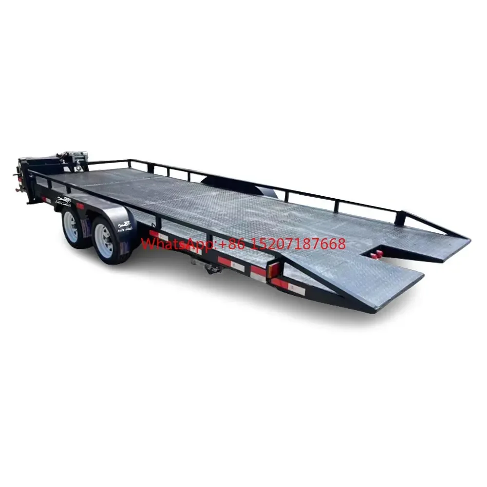 2 axle 3500 kg car towing utility trailer racing trailer car trailer