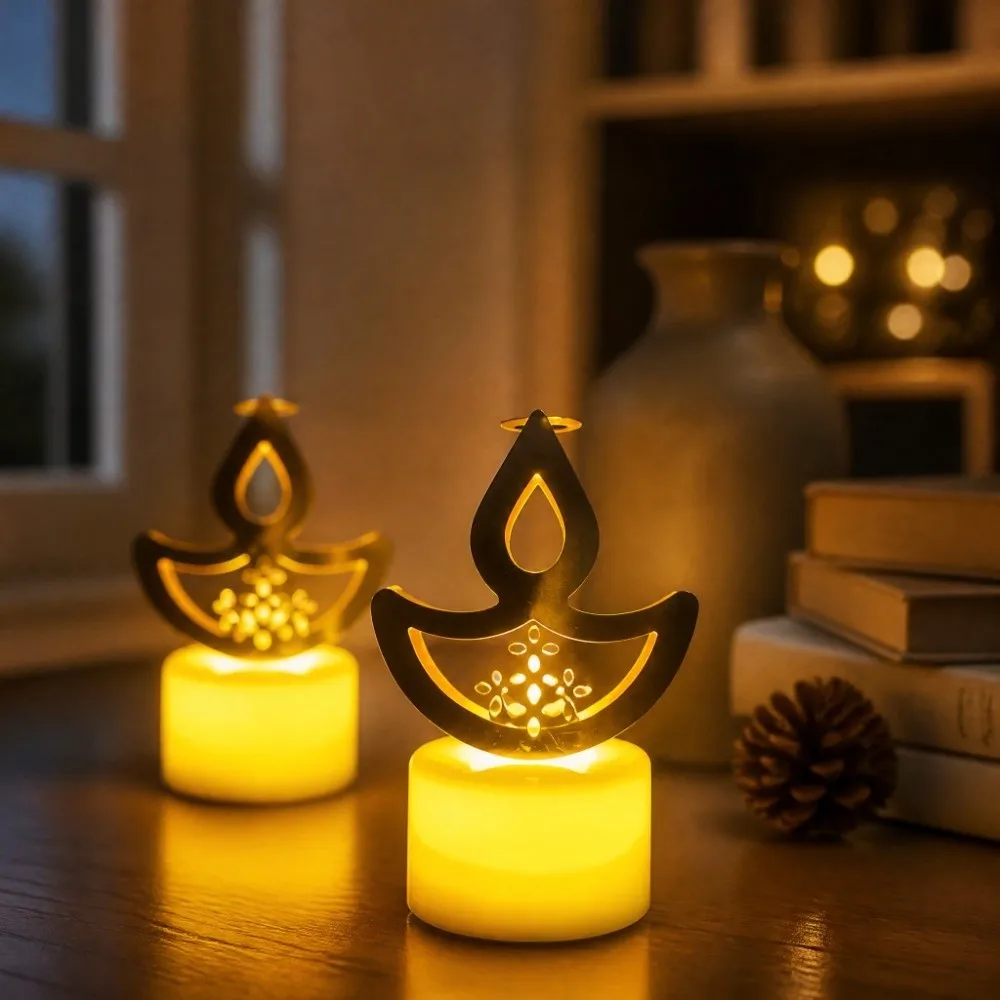 Flameless Flameless LED Candle Lights Soft Warm Glow Compact Size Battery Operated Mini Night Lamp Without Real Flame