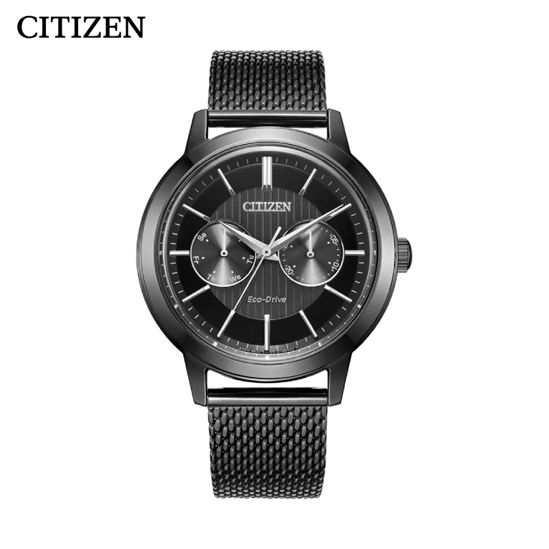 CITIZEN Japanese Men Watch Milan Strap Date Display Men's Fashion Casual Waterproof Quartz Watches