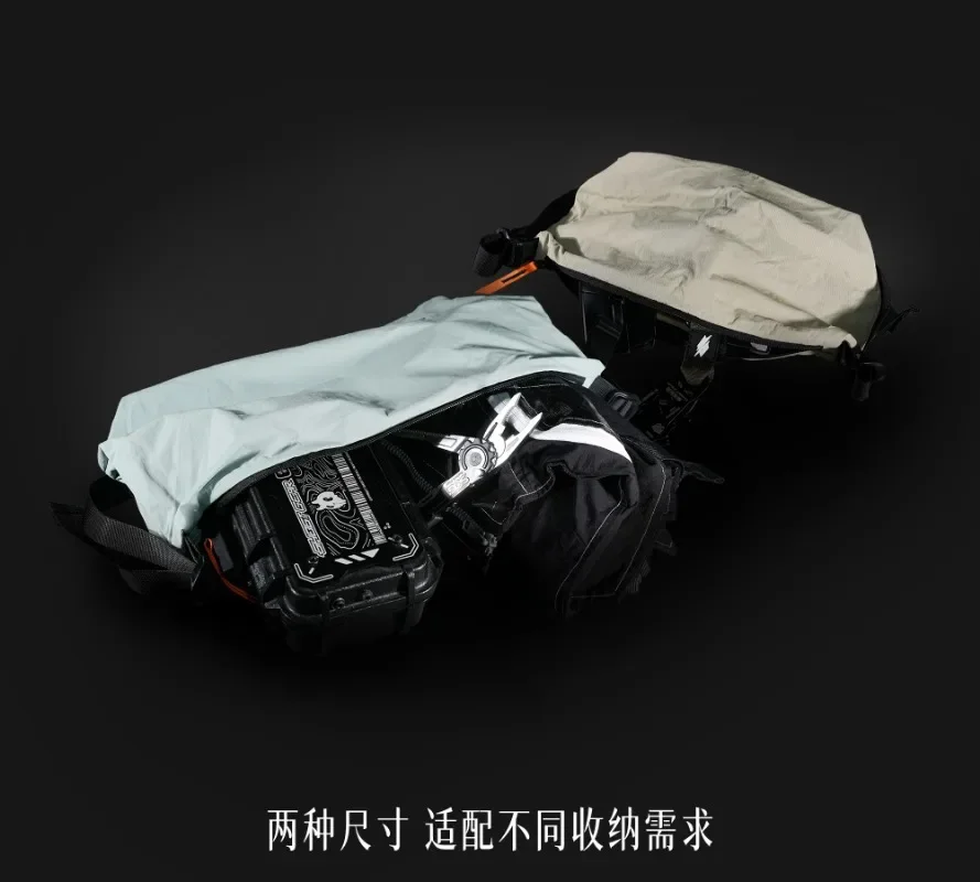 

Travel Clothing Zipper Storage Compress Clothes Bag Organizer Functional Bottom Molle Webbing Strap Expansion Mounting