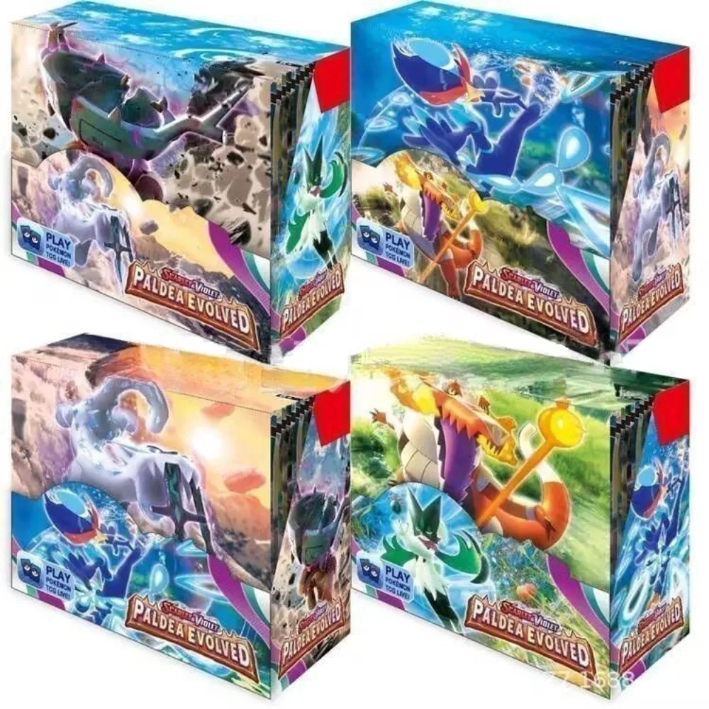 324 Pcs/Set Pokemon Card Paldea Evolved Scarlet Violet Silver Tempest English Booster Battle Transaction Card Exquisite Gift