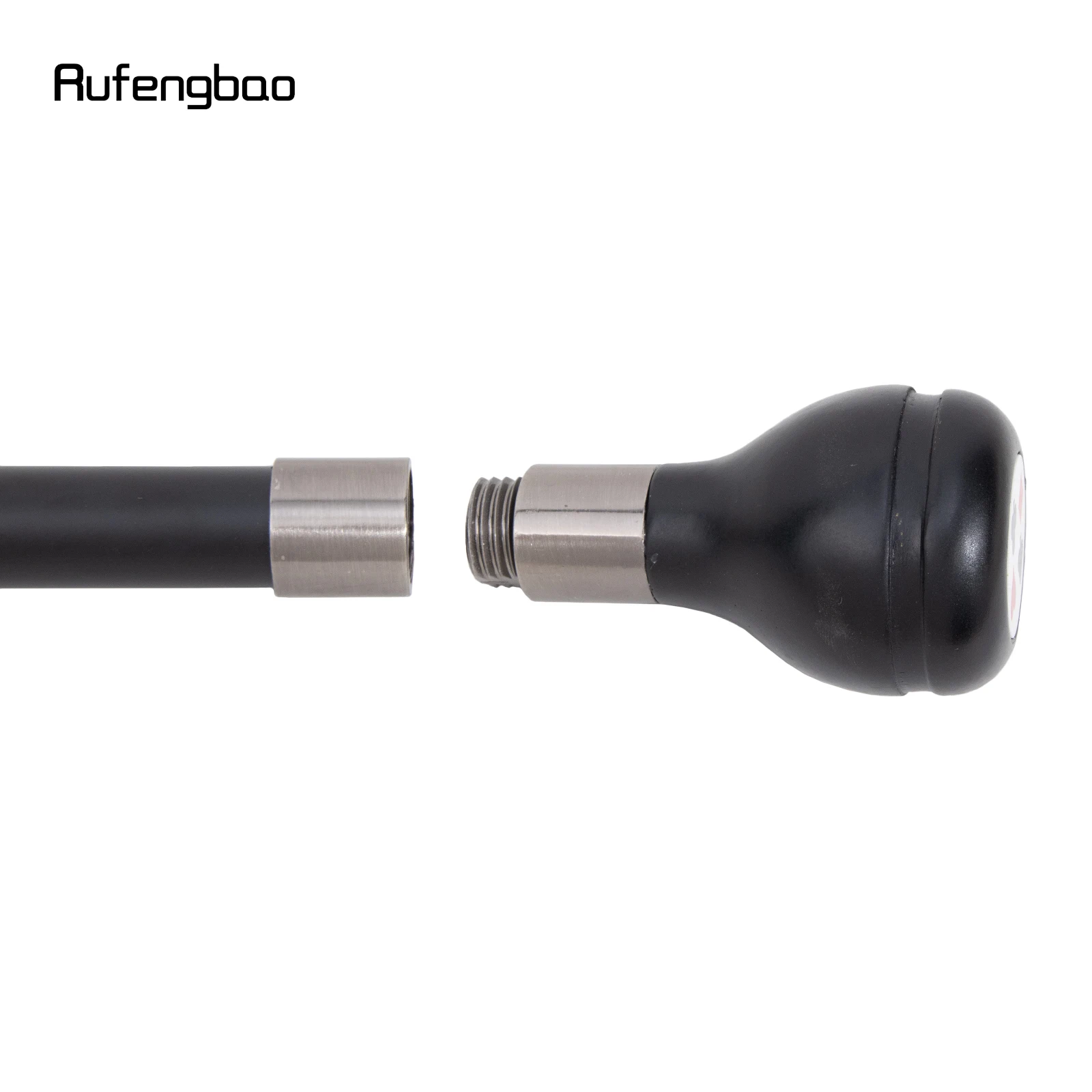 Black Resin Round Poker Crosier Performance Stage Walking Cane Decorative Cane for Cosplay and Parties Walking Stick