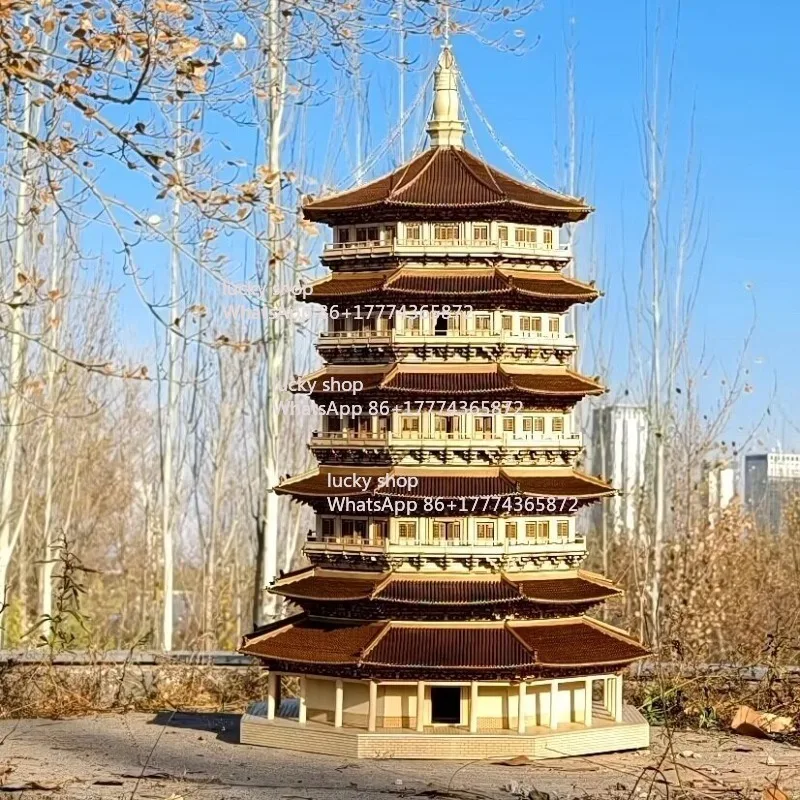 

Chinese ancient architecture DIY Sakyata Liao Dynasty Yingxian wooden tower wooden model gift
