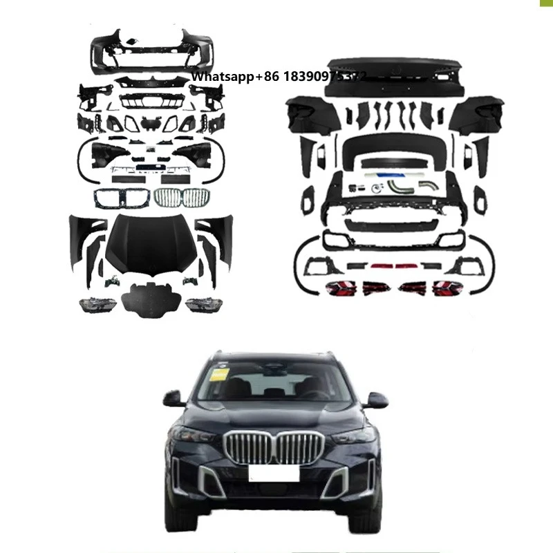 2006-2013 Year X5 E70 Upgrade BodyKit Front Bumper for X5 G05 LCI MT Cars Auto Body Systems Change Plastic Old New X5 G05 G18