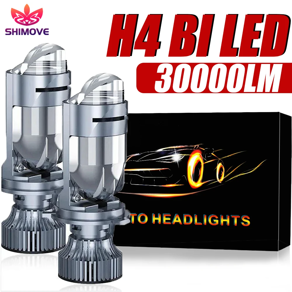 

H4 Bi LED Projector Lens Headlight Canbus Car Motorcycle CSP Turbo STG PTF Dual High Low Beam Bulbs 12V 24V 6000K Plug&Play
