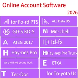 2026 Online Account for Car data Alldata Full Pack Car Data Hay-nes PRO Workshop Car Repair Software Support Mobile Login