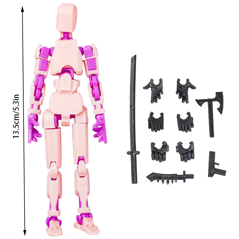 Figura de acción de Robot Titan, figura de acción 3D impresa con articulación completa para detener el movimiento, animación, 13