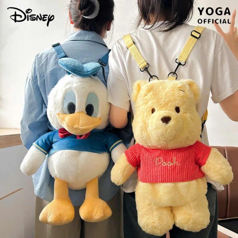 

Подлинная плюшевая кукла Дисней Винни-Пух Дональд Дак, рюкзак для домашнего декора, лучший подарок на день рождения, Рождественский подарок для друзей