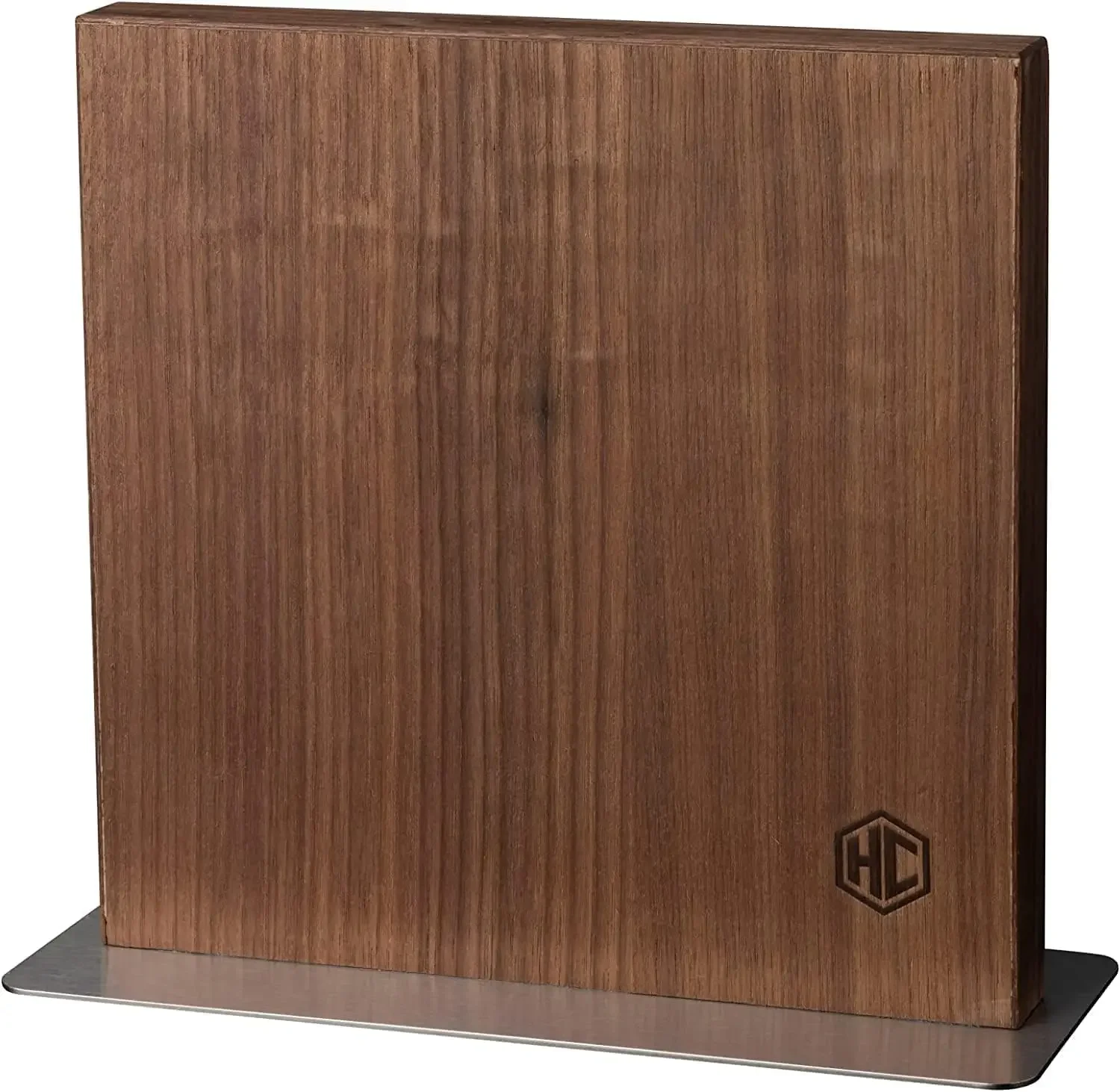 

Magnetic Walnut Knife Block Holder with Strong Enhanced Magnets for Multipurpose Storage in the Home and Kitchen