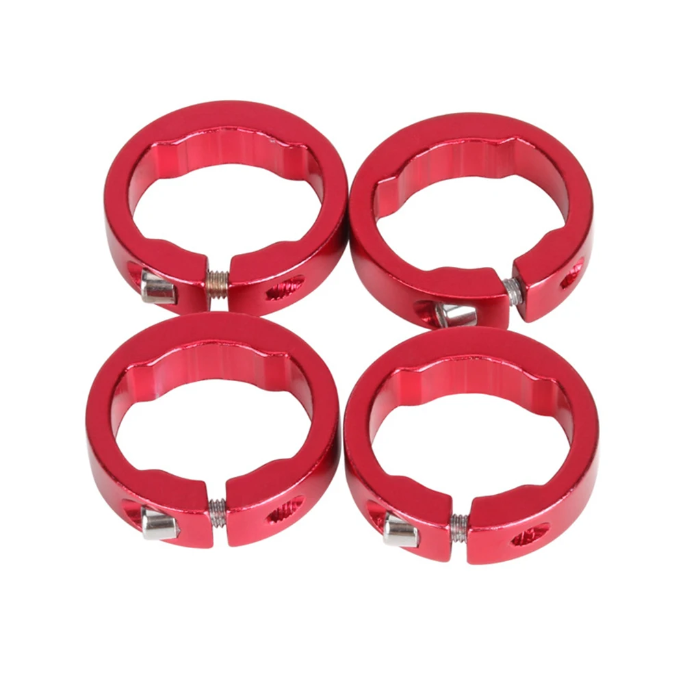 4pcs Bicycle Handlebar Locking Ring Alloy Replacement Lock On Lock Rings For Handle Bar Grips Aluminum Alloy Grip Locking Ring