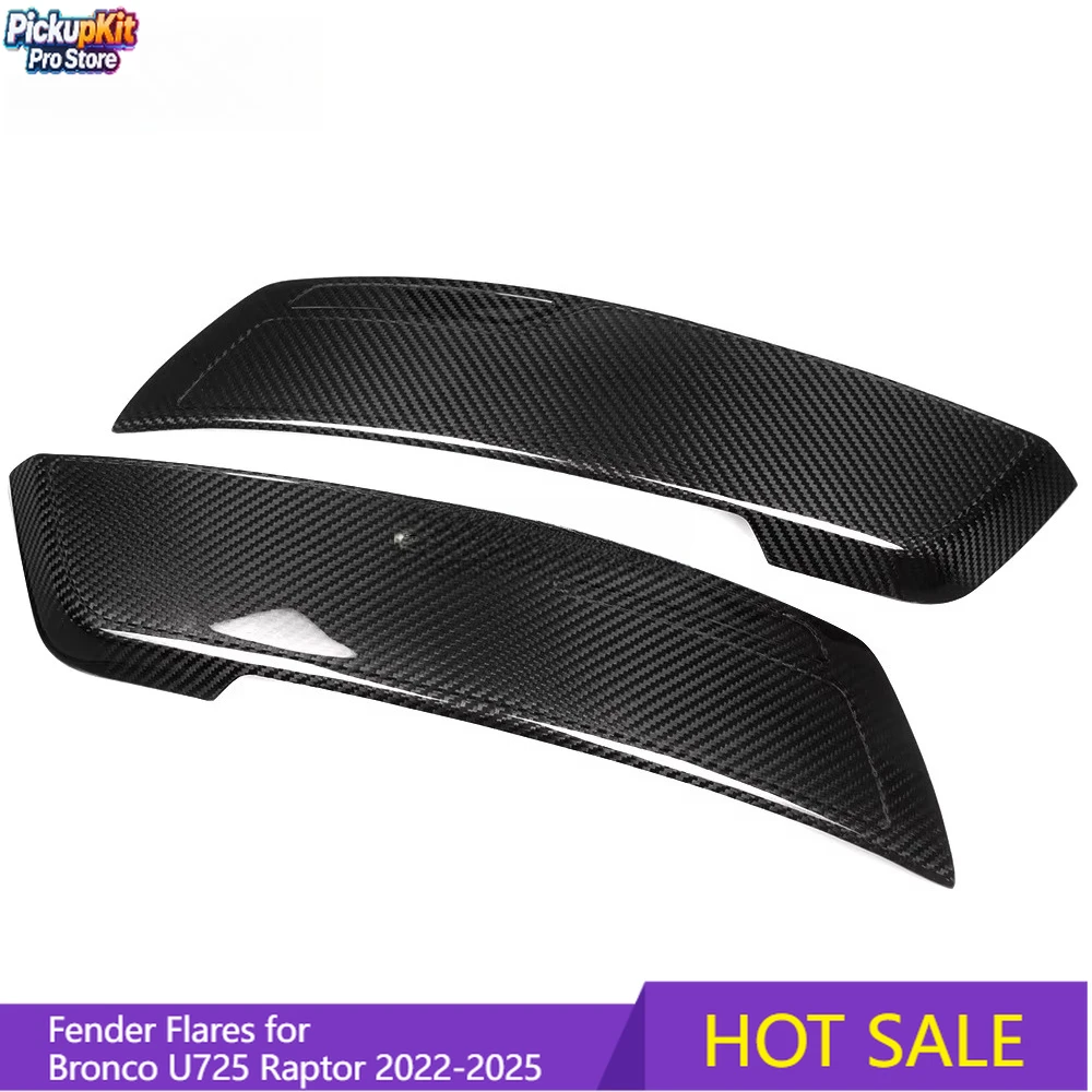 

Real Dry Carbon Fiber Rear Fender Flares for Bronco U725 Raptor 2022-2025