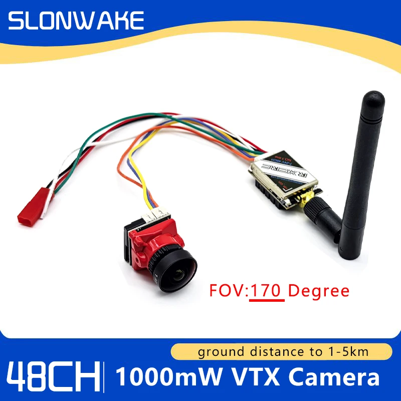 FPV VTX 5.8G 48CH 100/200/400/1000mW FPV Transmitter Support OSD/Pitmode/Smartaudio+CMOS 1200TVL FPV Camera 2.8MM For RC Drone
