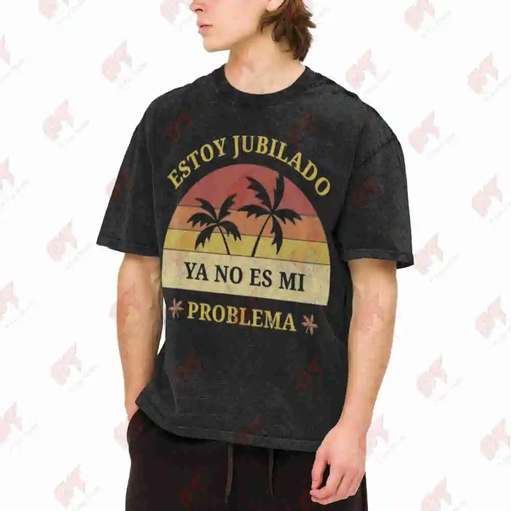 Retired Not My Problem Anymore Vintage Washed Tee Pure Cotton T-Shirt