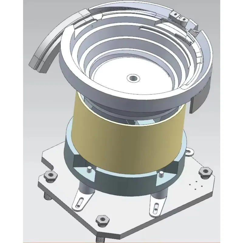Custom Automatic Stainless Steel Vibratory Bowl Feeder for Screw & Hardware Parts Feeding System Industrial Automation