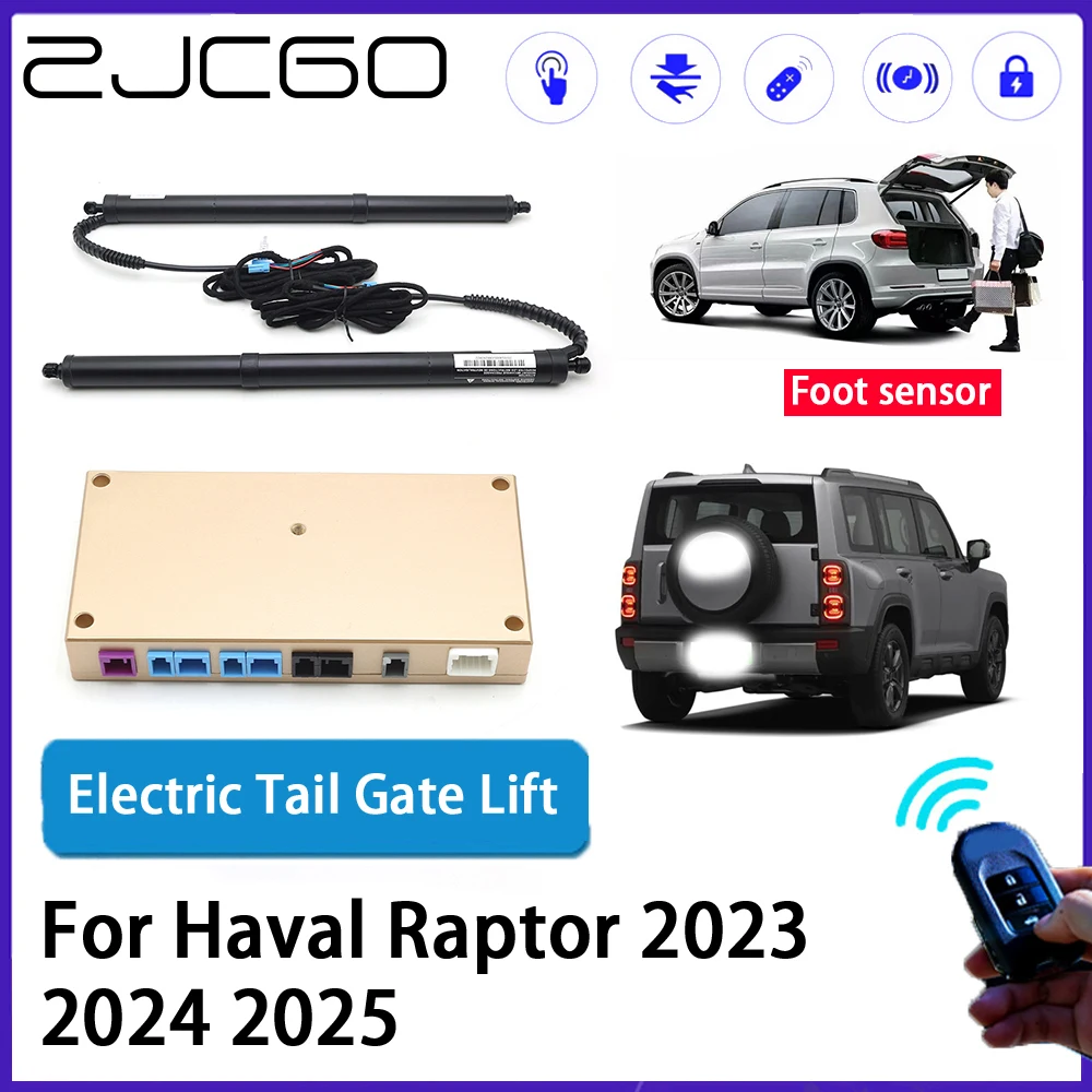 

ZJCGO Car Auto Trunk intelligent Electric Tail Gate Lift Automatic Tailgate Opener for Haval Raptor 2023 2024 2025