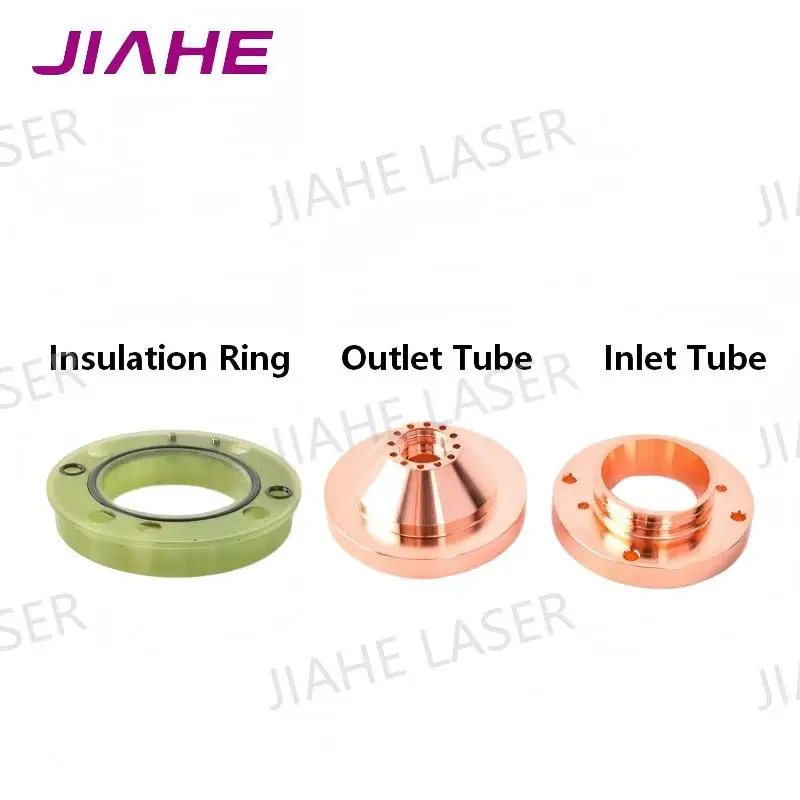 DNE Laser Cutting Air Inlet Air Outlet Insulation Ring Ceramic Ring QT Laser Head 3501 QT90 Copper Rod Lock Nut Ceramic Body