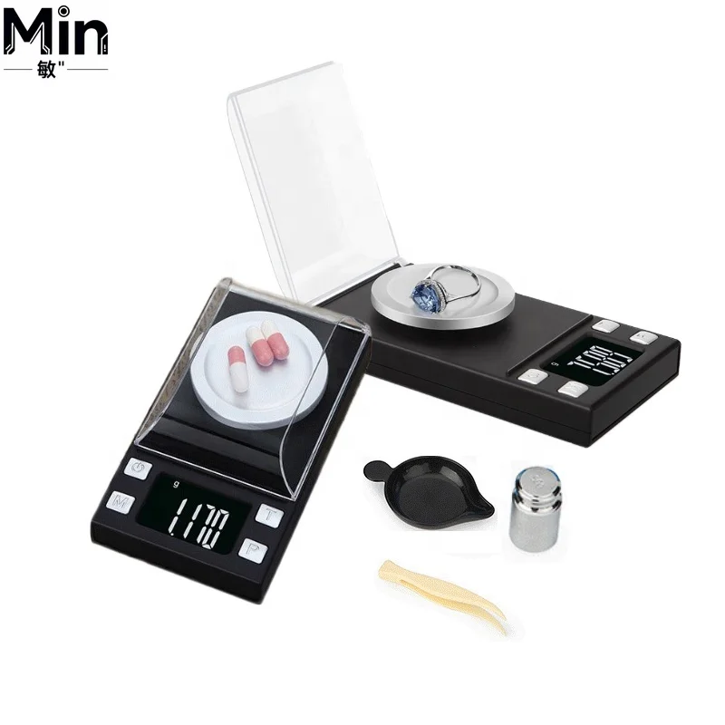 0.001g 10g 20g 50g 100g Mini Precision Pocket Electronic Digital Scale for Gold Jewelry Laboratory Weighing Balance