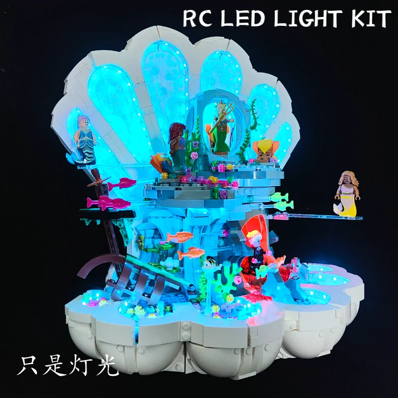 RC LED Light for 43225 Compatible for The Little Mermaid Royal Clamshell Without Building Blocks Just Led Kit for Christmas