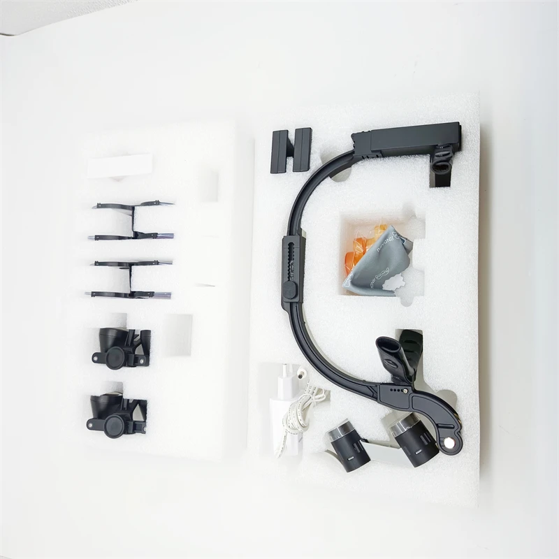 Hot Sale Dental Headlamp Portable Mamang PC Headlight JD-8802 Wireless Surgical Headlight Magnifying Loupes