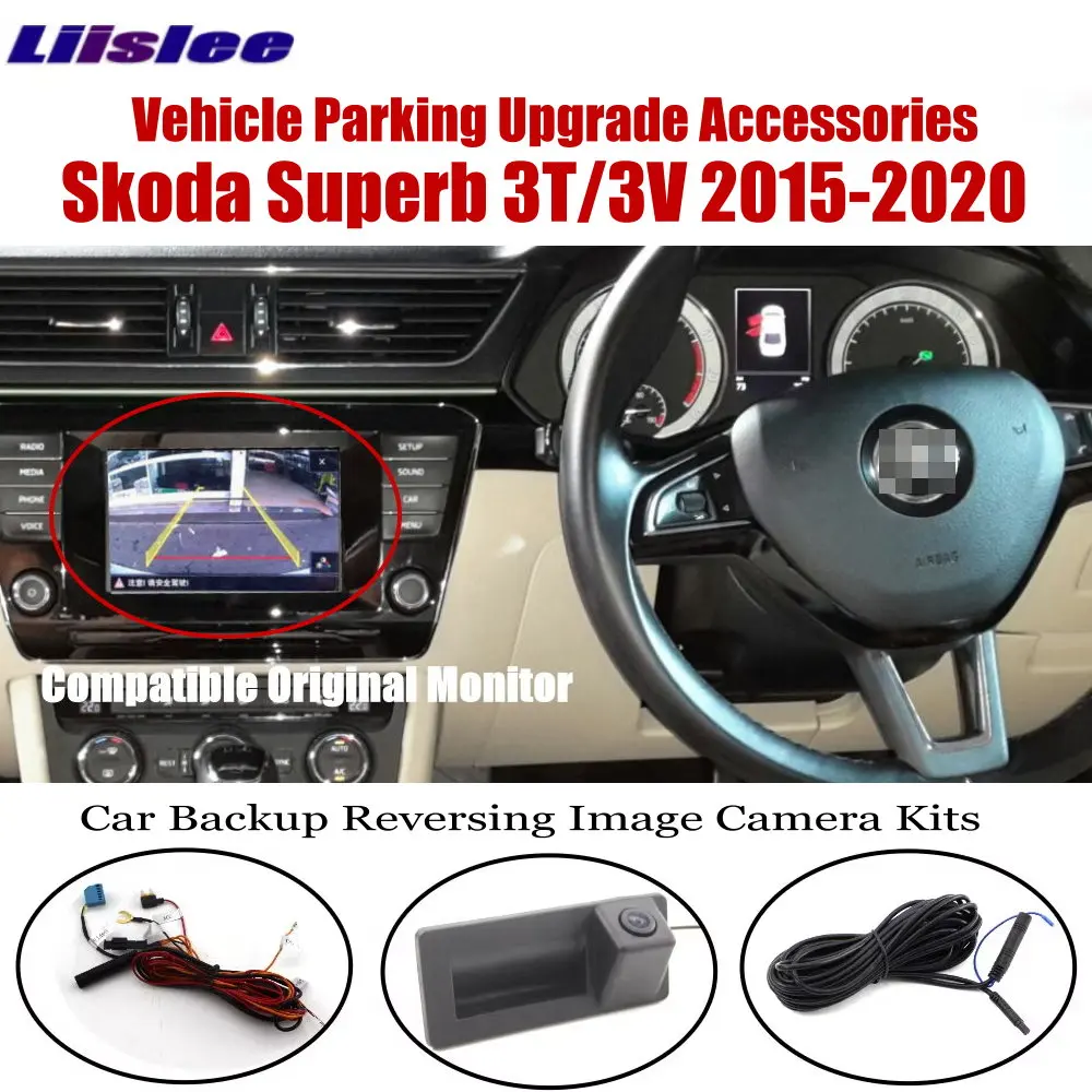

Original Factory Screen Rear Camera For Skoda Superb 3T/3V 2015-2020 MIB MQB 6.5/8/9.2 inch Display Reversing Image Accessories