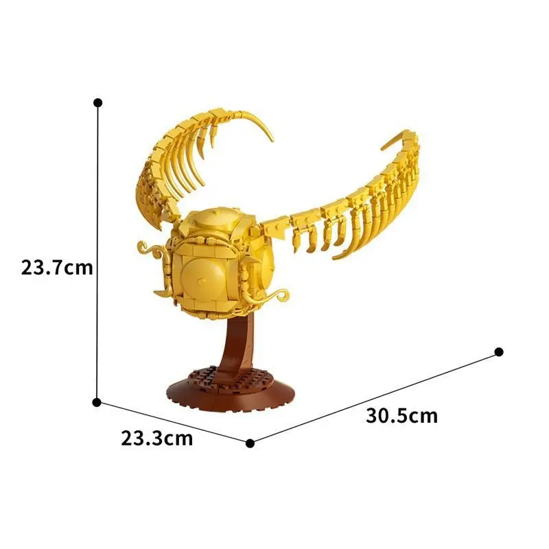 371-Piece Golden Snitch MOC Building Set Science Fiction Movie Collectible Toy Figurine Children's Small-Piece Building Block