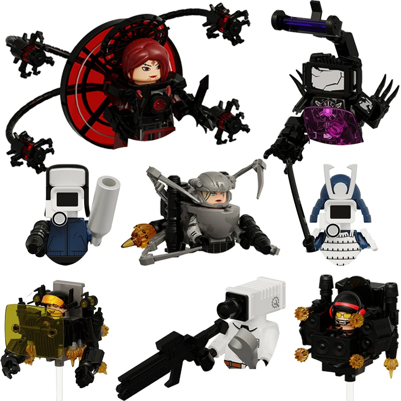 

New Toilet Man Watchman Duchess Blocks Female Special Forces Bricks For Toys Gifts Action Figures Building Blocks For Children