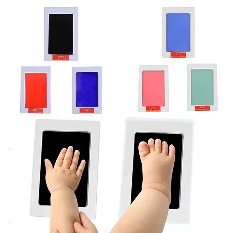 

Набор следов для новорожденных, нетоксичные подушечки для чернил «сделай сам», фоторамка, отпечаток руки, сувенирные аксессуары для малышей, чистый детский душ