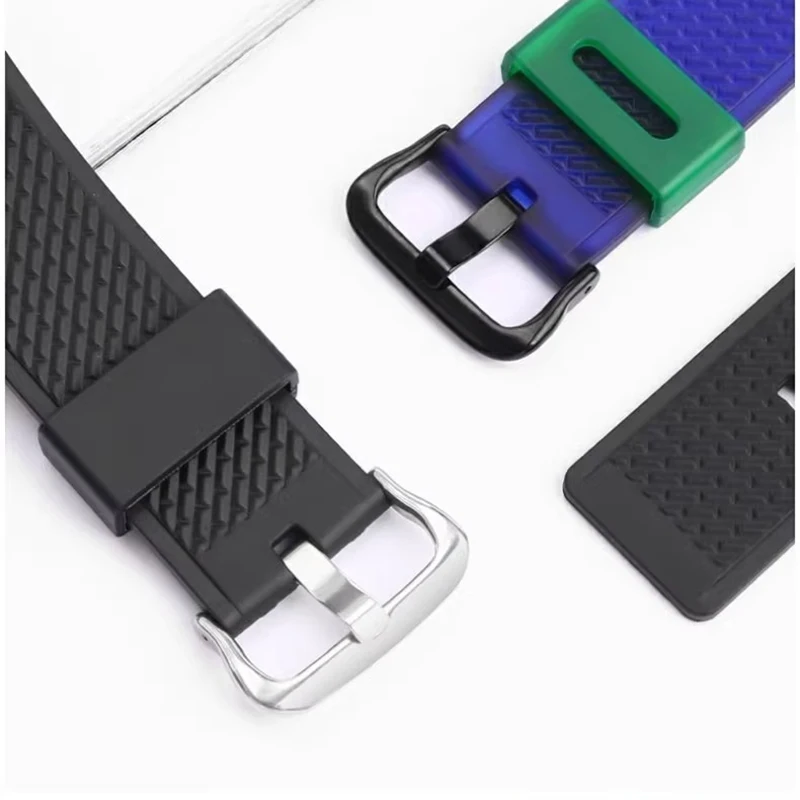 ل كاسيو حزام ساعة اليد G-SHOCK الصلب القلب GM110 GM-110 سيليكون المطاط حزام الساعات GM 110 سوار رياضي الرجال المعادن معصمه 16 مللي متر