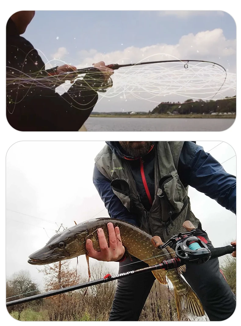 PURELURE GRUPLA Spinning Casting Rod High Carbon Universal Long Throwing Fishing Rod in FUJI Accessories Fast