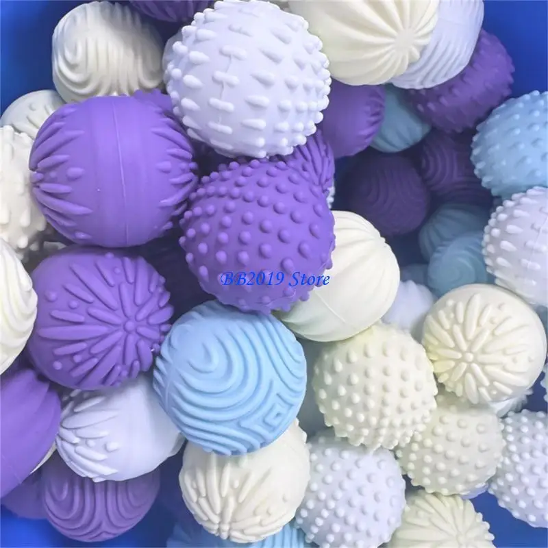 Q0KB 4pcs Sensory Tactilely Silicone Balls Toy fo Office Students Hand Release