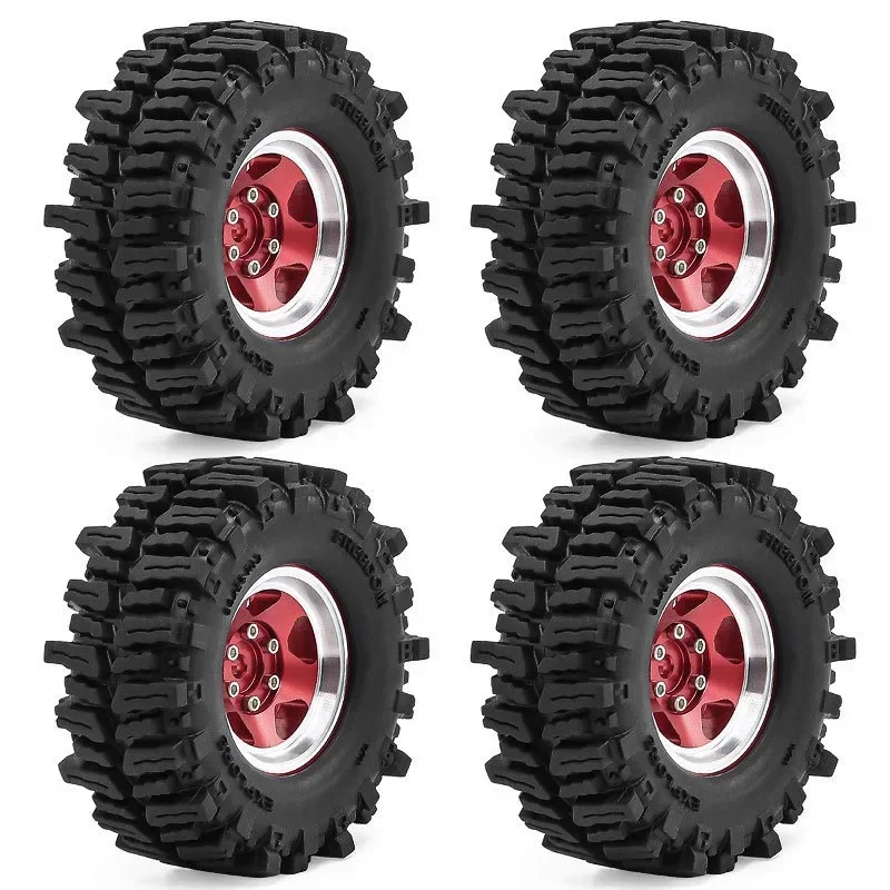 

1.3 Beadlock Wheels and Tires for RC Crawler Car 1/18 TRX4M FCX18,1/24 SCX24 FCX24,RC Truck Wheels and Tires