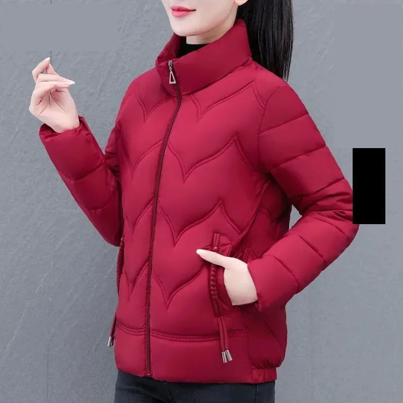 

2025 Women Winter Jacket Down Cotton Parka Women Short Overcoat Warm Thick Cotton Padded Jacket Coat Windproof Female Outwear