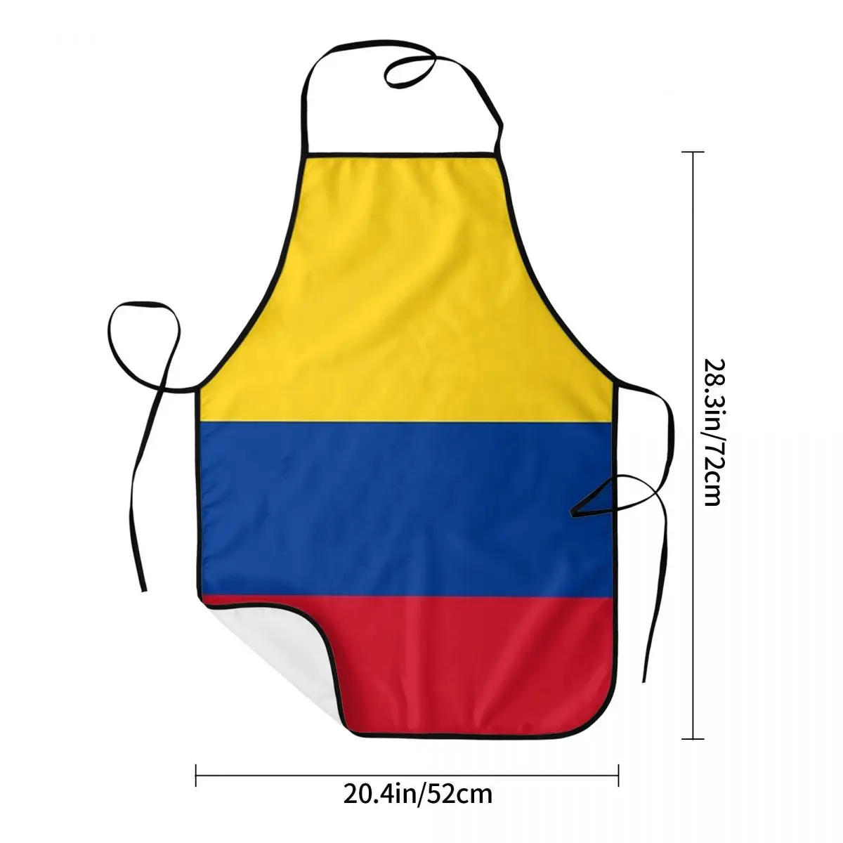 Colombia Flag - Colombian Dress Aprons Chef Cooking Cuisine Tablier Sleeveless Bib Kitchen Cleaning Pinafore for Women Men