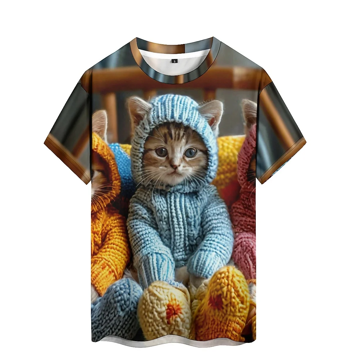 

New Personalized Illusion Pattern Men's 3D Printed Short-Sleeve T-Shirt - Crew Neck 3D Top