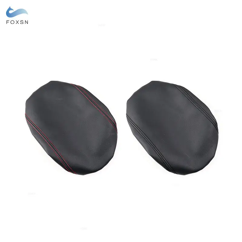Car Styling Center Control Armrest Box Cover Trim For Subaru Crosstrek Impreza 2024 2025 2026 Black Microfiber Leather Interior