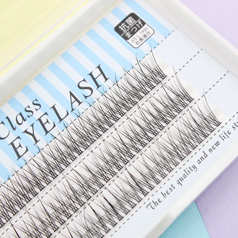 Fishtail Fairy Grafting ขนตาปลอมนุ่มและธรรมชาติ Single Cluster Segmented ปลอม Eyelashe Cross Lashes Extension Beauty