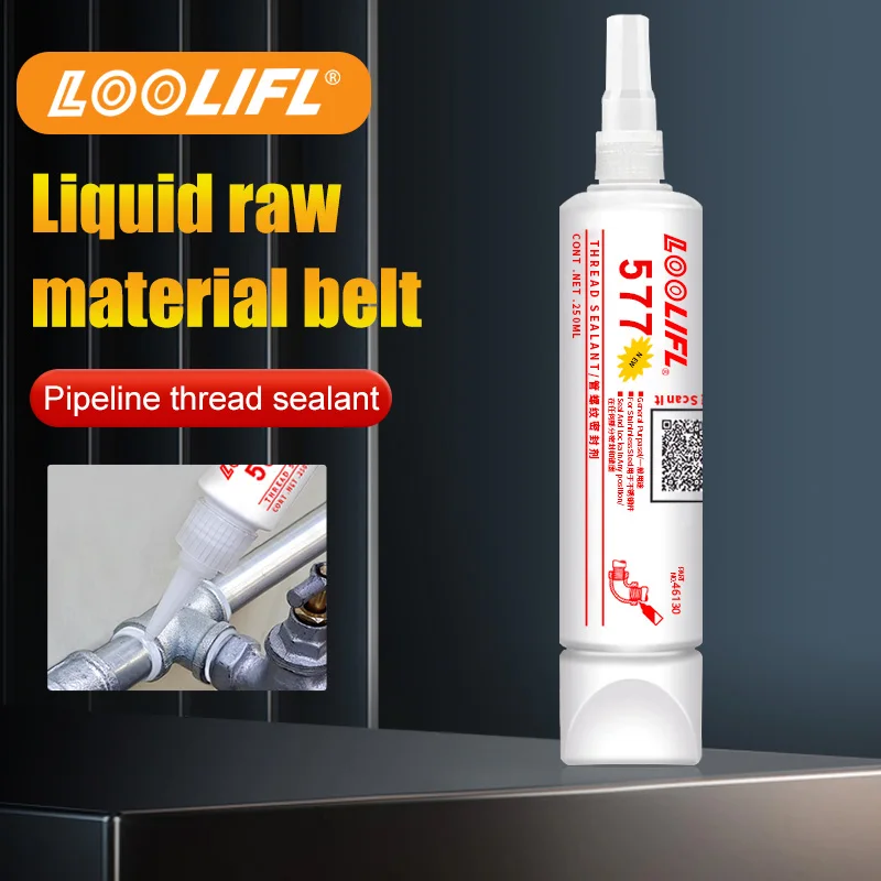 Metal Pipe Thread Sealant Glue Pneumatic and Hydraulic Fittings Anaerobic Thread Sealing Adhesive Chemical Resistanc