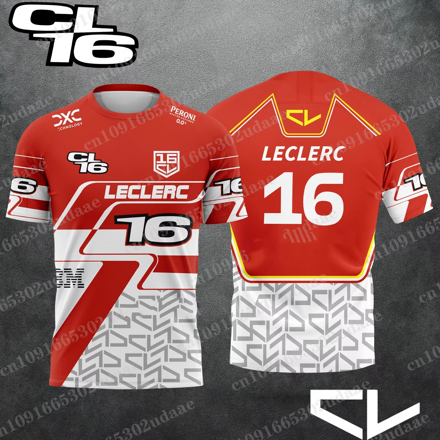 2026 New Racing No. 16 Rider Charles Leclerc Fan 3D Printed Pattern T-Shirt Men Women Summer Casual Short Sleeve