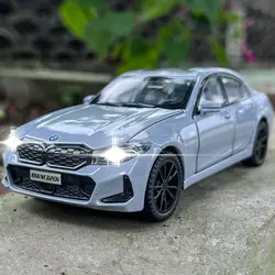 Модель автомобиля из сплава 1/32 320 320i, литой металлический игрушечный автомобиль, модель автомобиля с высоким качеством имитации звука и искусственной коллекции, детская игрушка в подарок