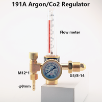 Argon Regulator CO2 Mig Tig Welding Flow Meter Gas Regulator Flowmeter Weld Gauge Argon Pressure Reducer G5/8 for Welding Equipm