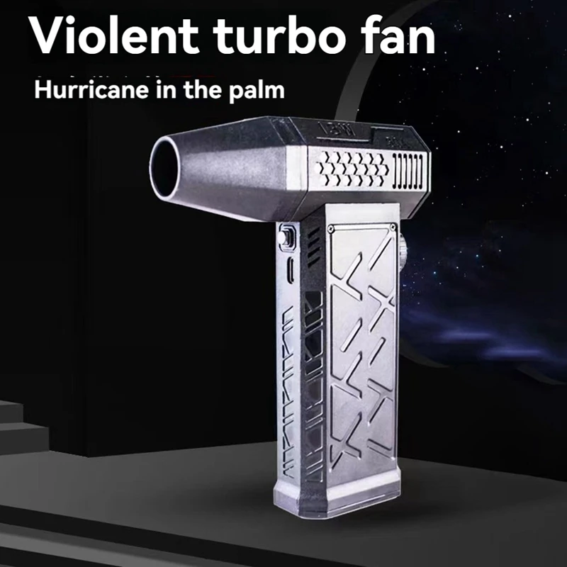 Handheld Turbo Jet Fan 130000RPM Violent Fan Brushless Motor Powerful Wind Infinite Speed Regulation Car Air Blower